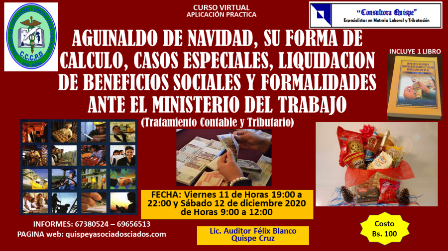 Aguinaldo De Navidad Su Forma De Calculo Casos Especiales Liquidacion De Beneficios Sociales Y Formalidades Ante El Ministerio Del Trabajo